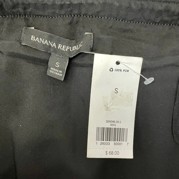 New Banana Republic Black Ruffle Off the Shoulder Shirt  Blouse Size Small - Picture 6 of 12